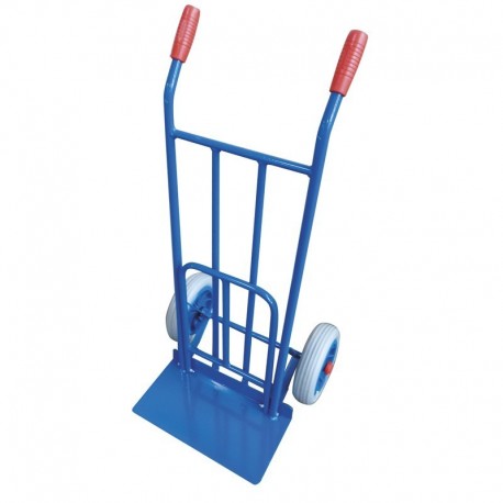 Chariot de livraison à double poignée avec pelle pliante