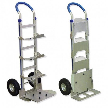 Chariot en aluminium pour 5 bidons d'eau